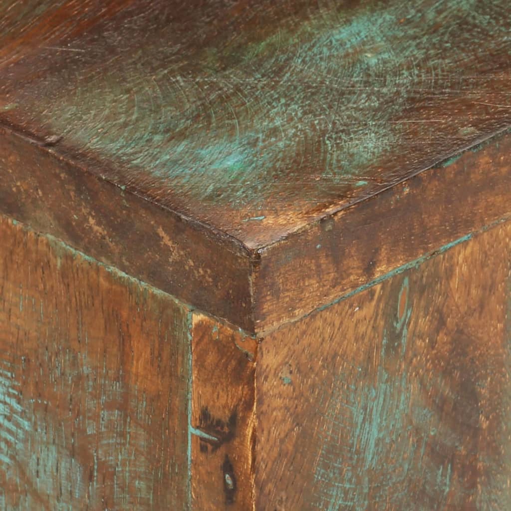 Mesa de centro 68x68x41 cm madeira recuperada maciça