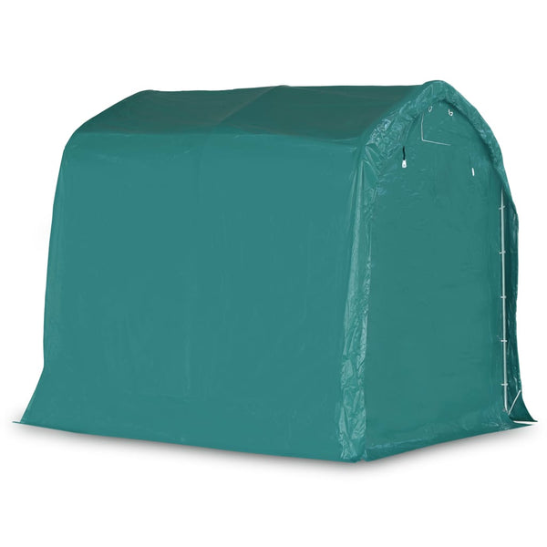 Tenda de garagem em PVC 1,6x2,4 m verde
