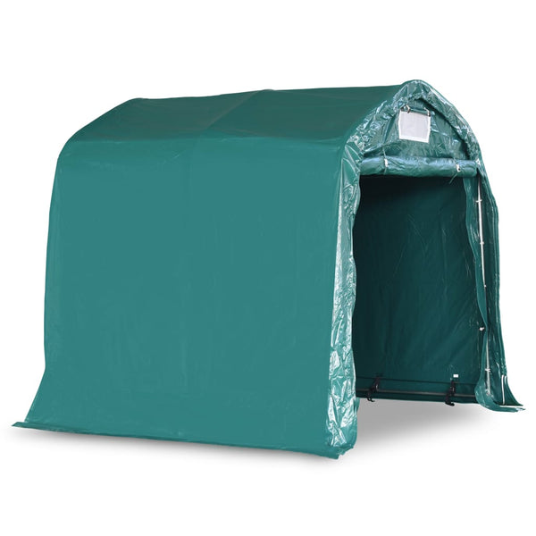 Tenda de garagem em PVC 1,6x2,4 m verde