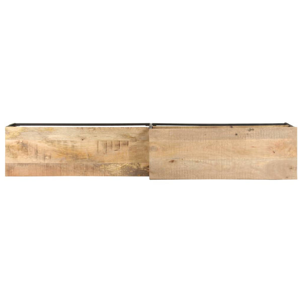 Móvel de TV 180x30x50 cm madeira de mangueira áspera