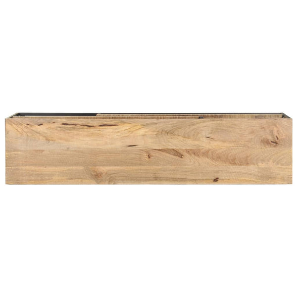 Móvel de TV 130x30x45 cm madeira de mangueira áspera