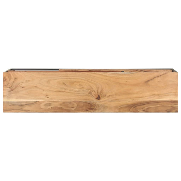 Móvel de TV 130x30x45 cm madeira de acácia maciça