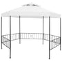 Gazebo de jardim 323x275x265 cm 180 g/m² branco