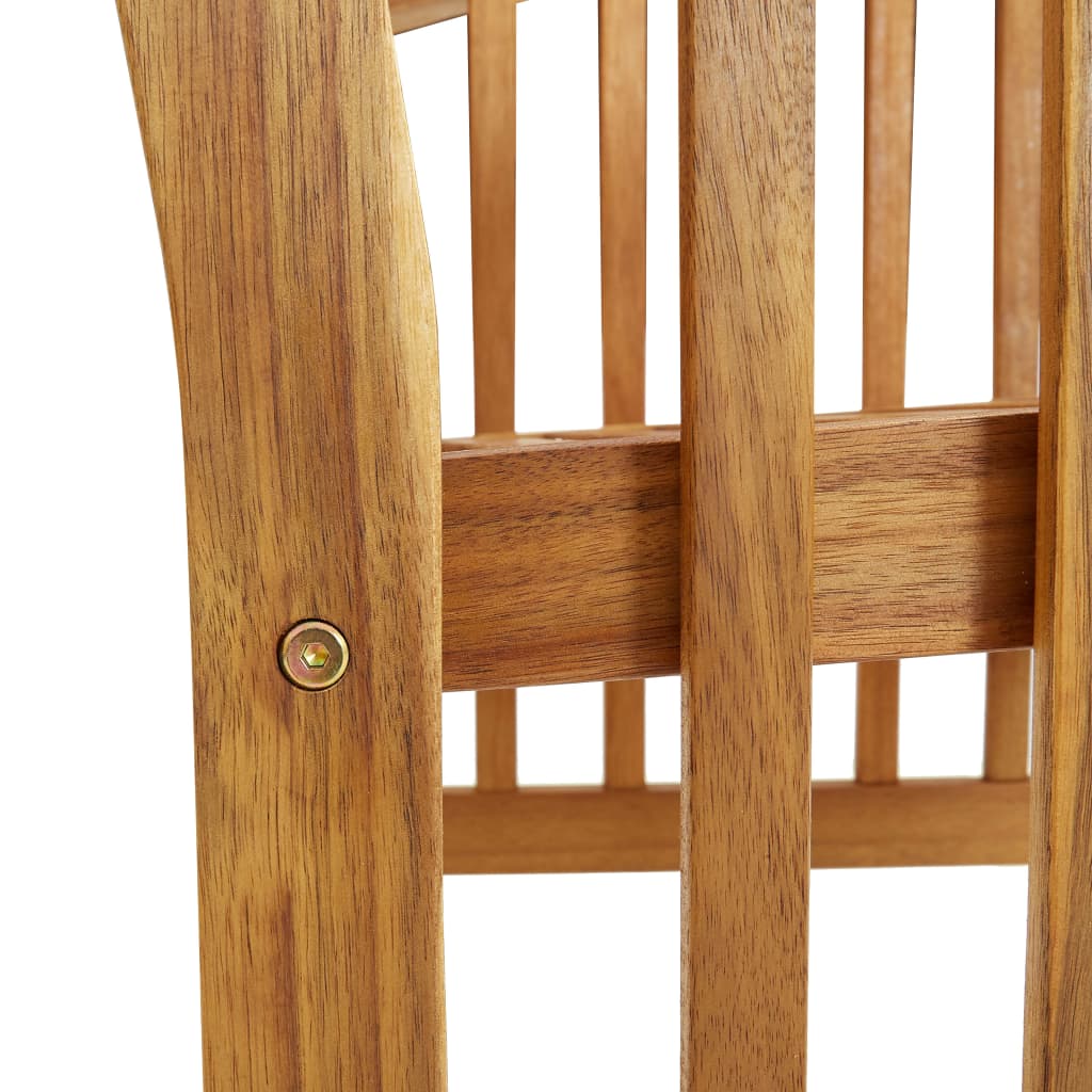 Cadeiras de jardim 2 pcs madeira acácia maciça