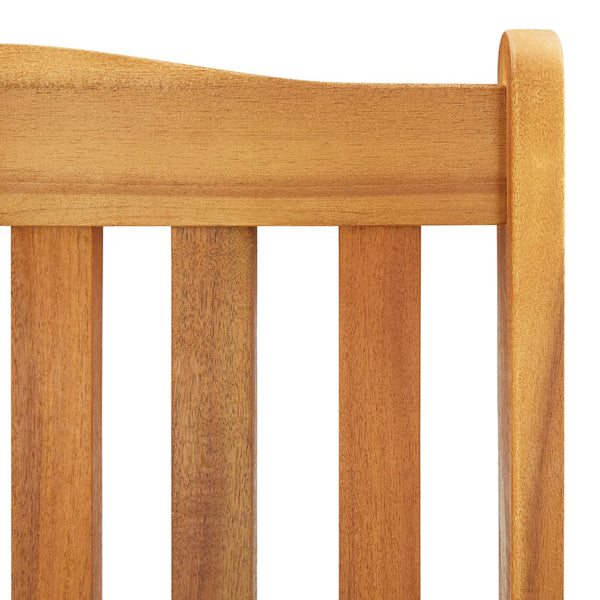 Cadeira de baloiço madeira de acácia maciça