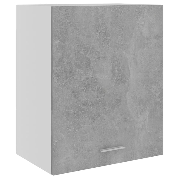 Armário de parede 50x31x60 cm derivados madeira cinza cimento