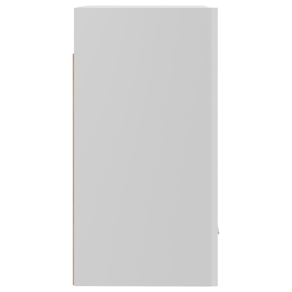 Armário de parede 50x31x60cm derivados madeira branco brilhante
