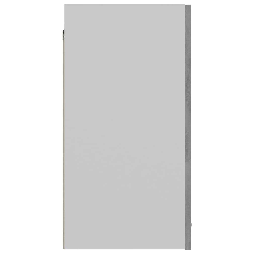 Armário de parede 60x31x60cm derivados madeira cinzento cimento