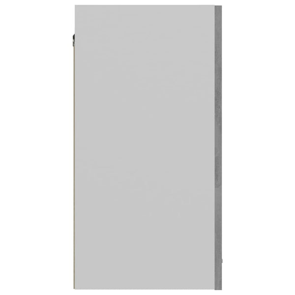Armário de parede 60x31x60cm derivados madeira cinzento cimento