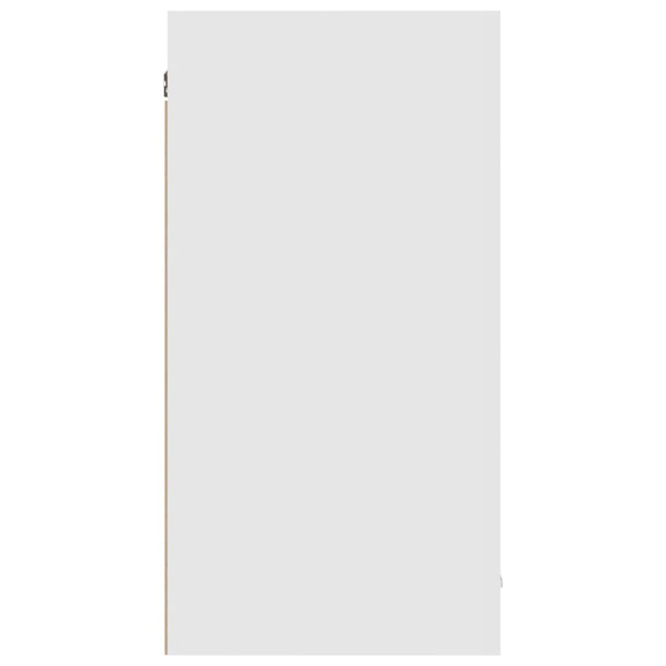 Armário de parede 80x31x60cm derivados madeira branco brilhante
