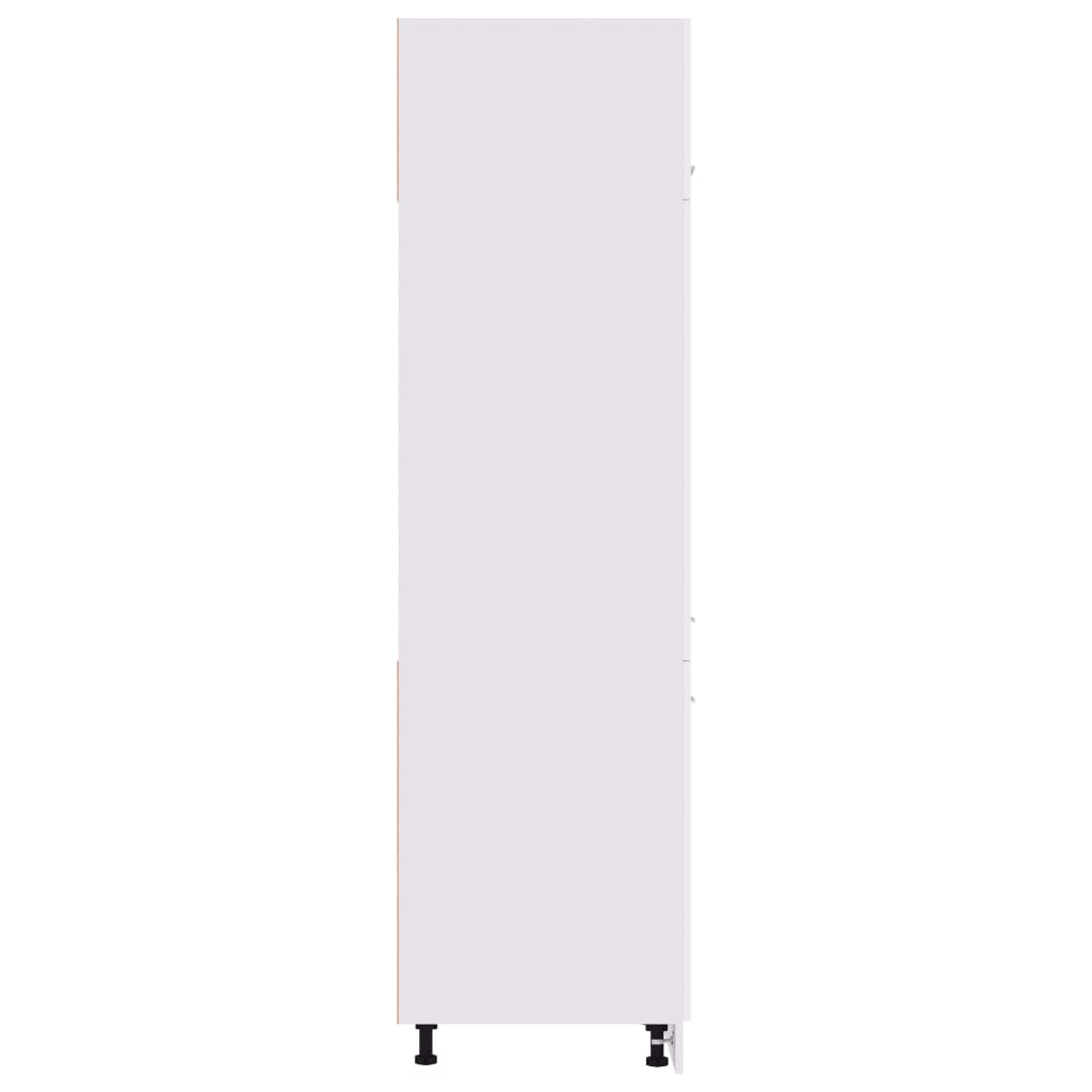 Armário para frigorífico 60x57x207cm derivados madeira branco