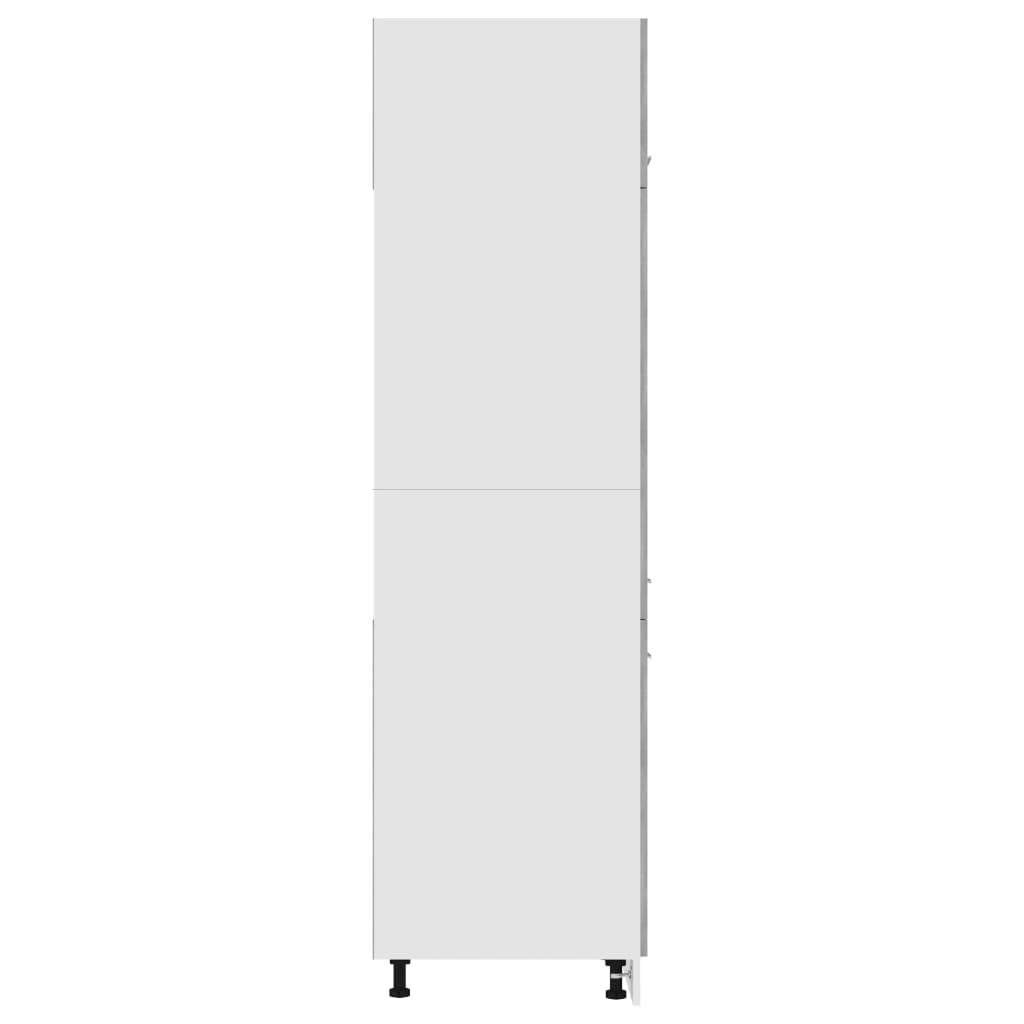 Armário para frigorífico derivados de madeira cinza