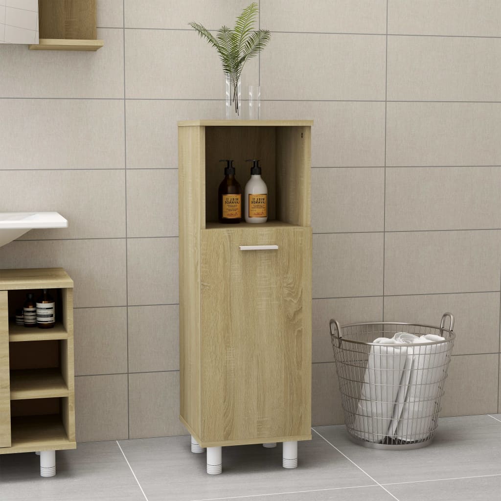 Armário casa de banho derivados de madeira carvalho sonoma