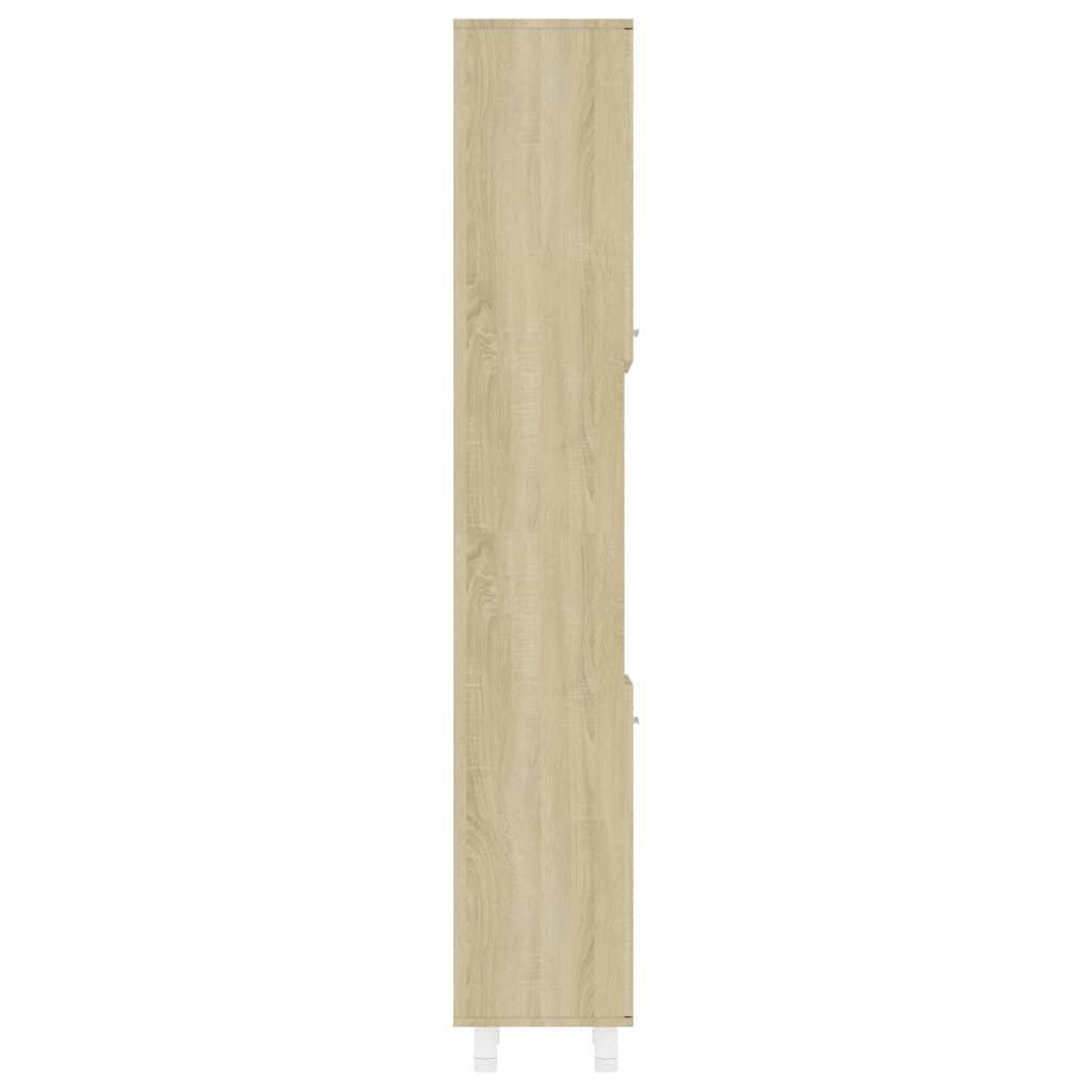 Armário WC 30x30x179cm derivados de madeira cor carvalho sonoma