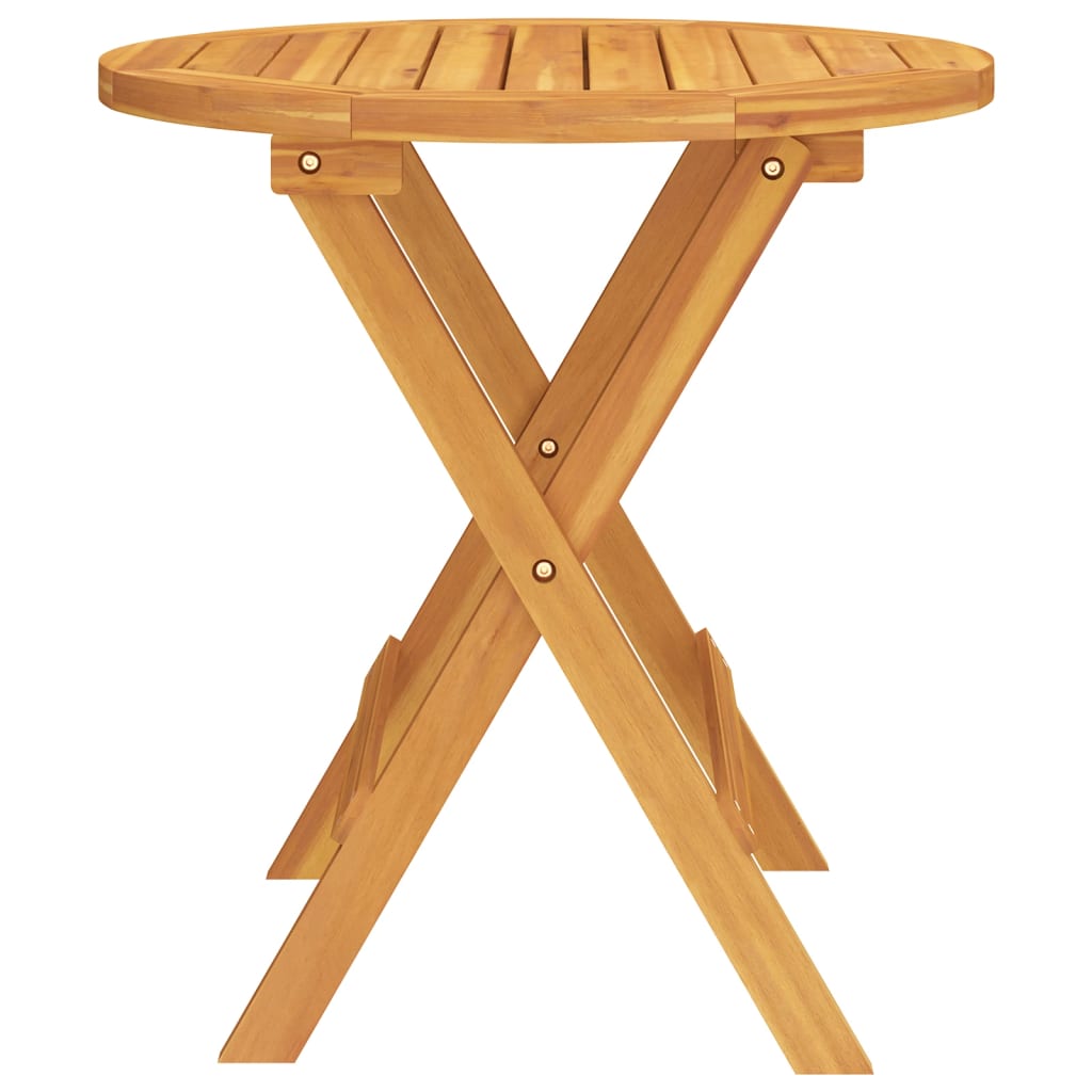Mesa de bistrô Ø46x47 cm madeira de acácia maciça