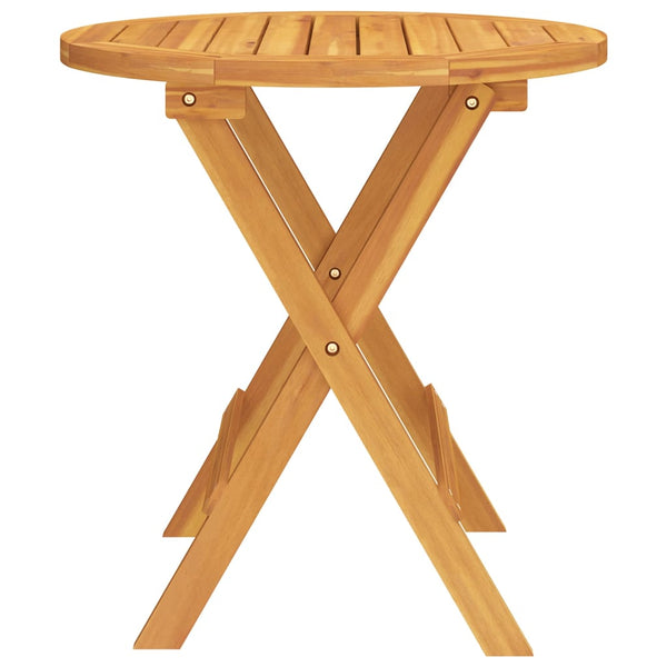Mesa de bistrô Ø46x47 cm madeira de acácia maciça