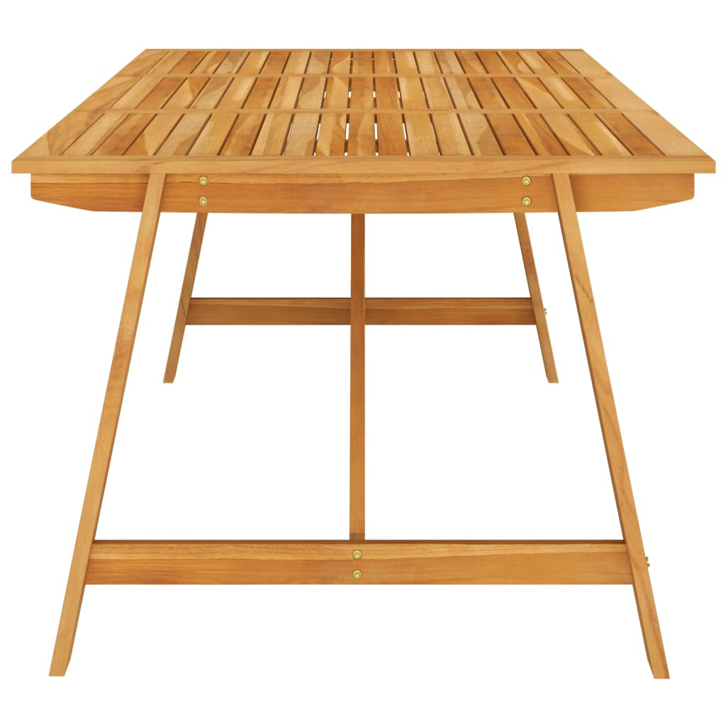 Mesa de jantar p/ jardim 206x100x74cm madeira de acácia maciça