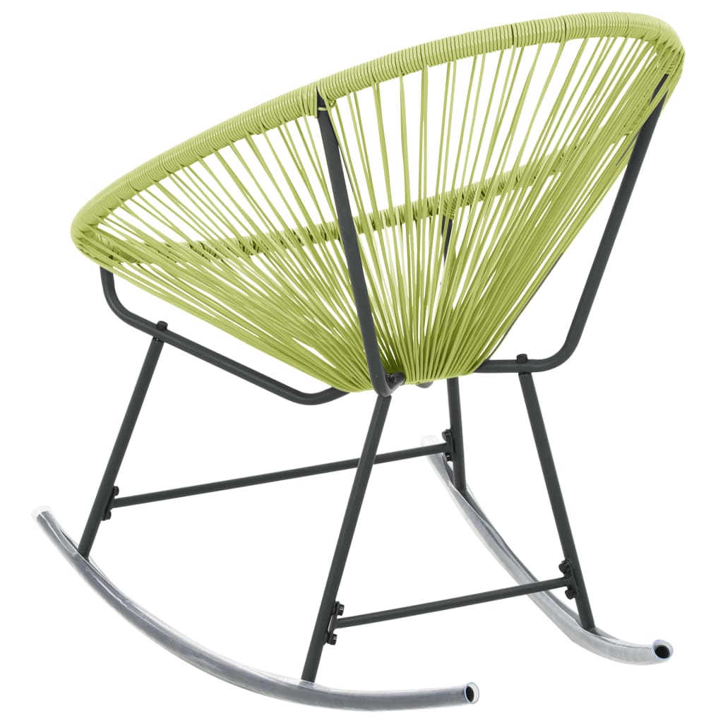 Cadeira Acapulco para jardim vime PE verde