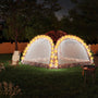 LED party tent and 4 side walls 3.6x3.6x2.3 m camouflage