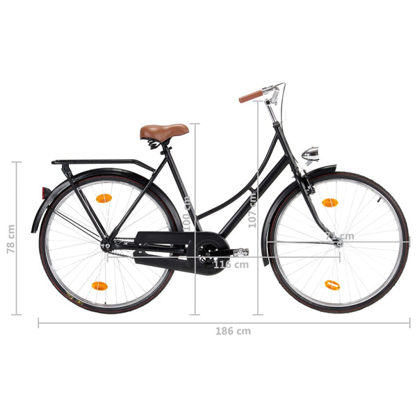 Bicicleta holandesa para mulher roda 28" estrutura de 57 cm