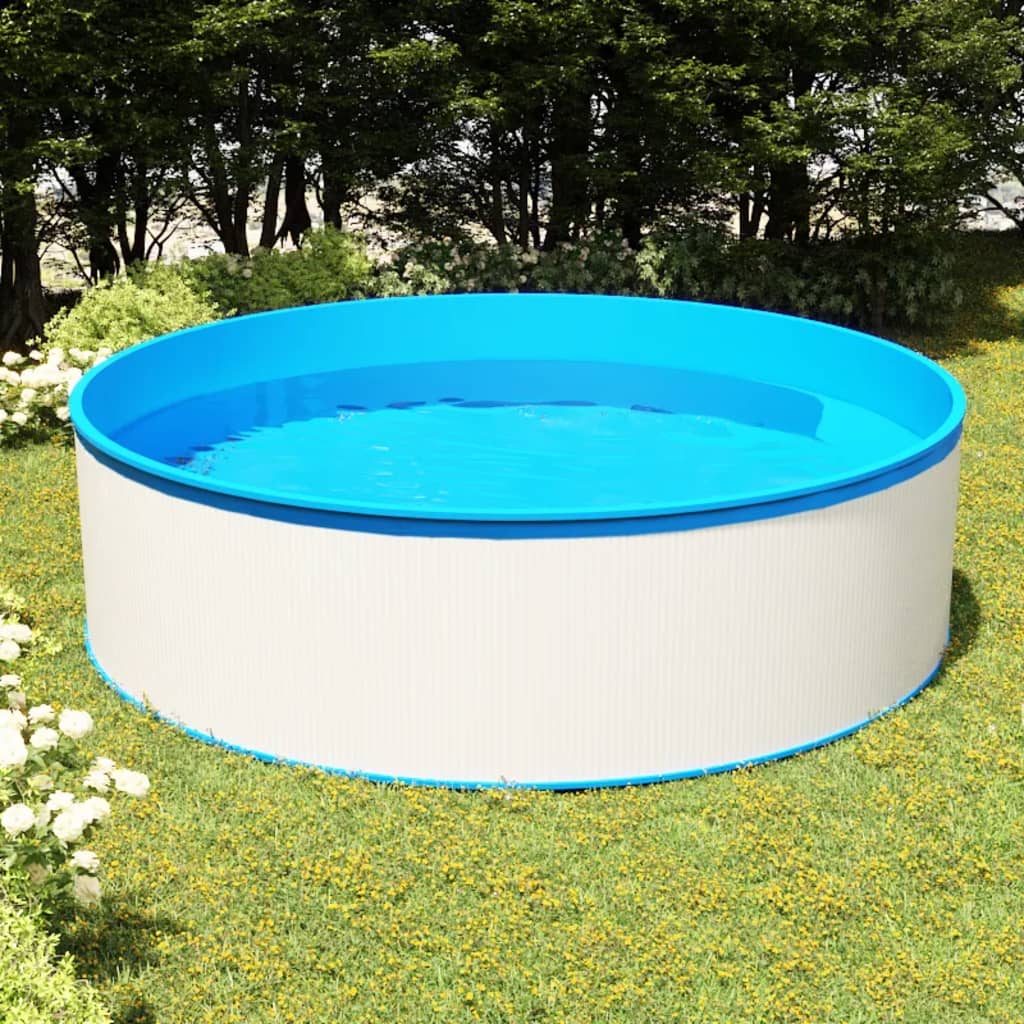 Piscina chapoteadero 350x90 cm blanca