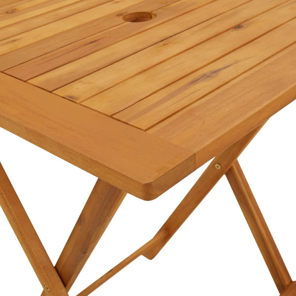 Mesa de jardim dobrável 60x60x75 cm madeira de acácia maciça