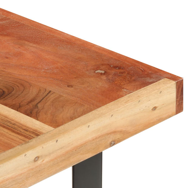 Mesa de centro 142x90x42 cm madeira de acácia maciça