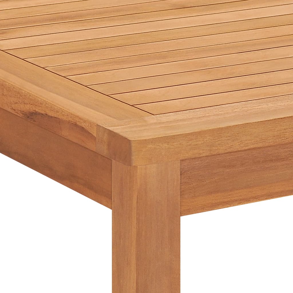 Mesa de jantar p/ jardim 160x80x77 madeira de teca maciça