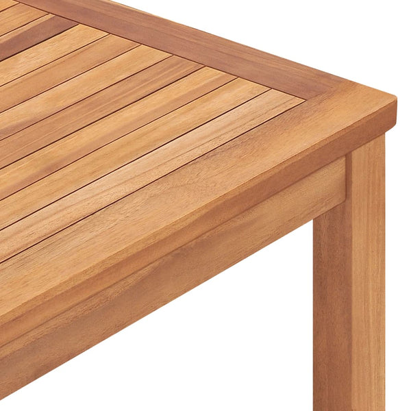 Mesa de jantar p/ jardim 160x80x77 madeira de teca maciça