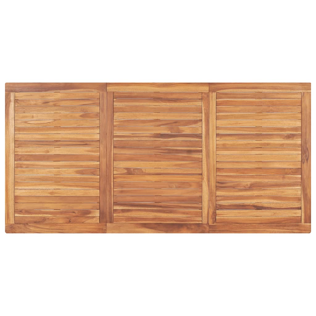 Mesa de jantar para jardim 180x90x77 cm madeira teca maciça