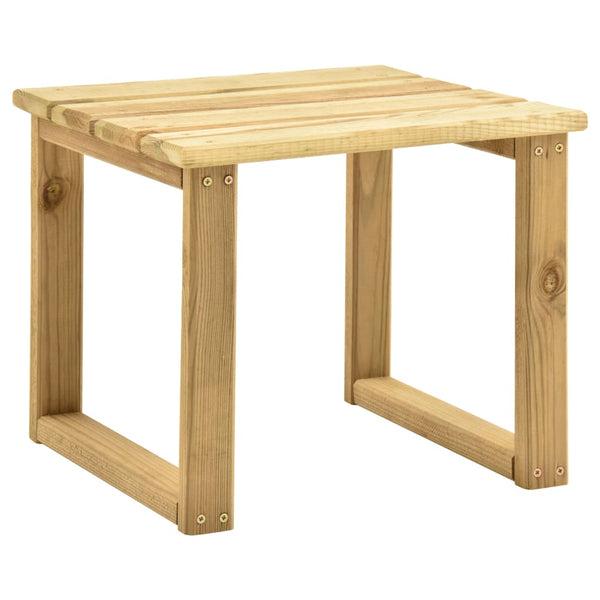 Mesa de espreguiçadeira 30x30x26 cm madeira de pinho impregnada