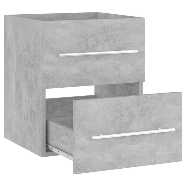 Armário p/ lavatório derivados de madeira cinzento cimento