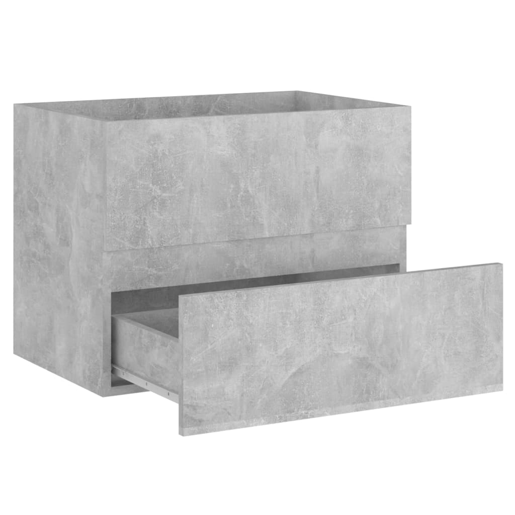 Armário lavatório derivados de madeira cinzento cimento