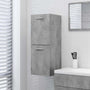 Armário casa de banho derivados de madeira cinzento cimento