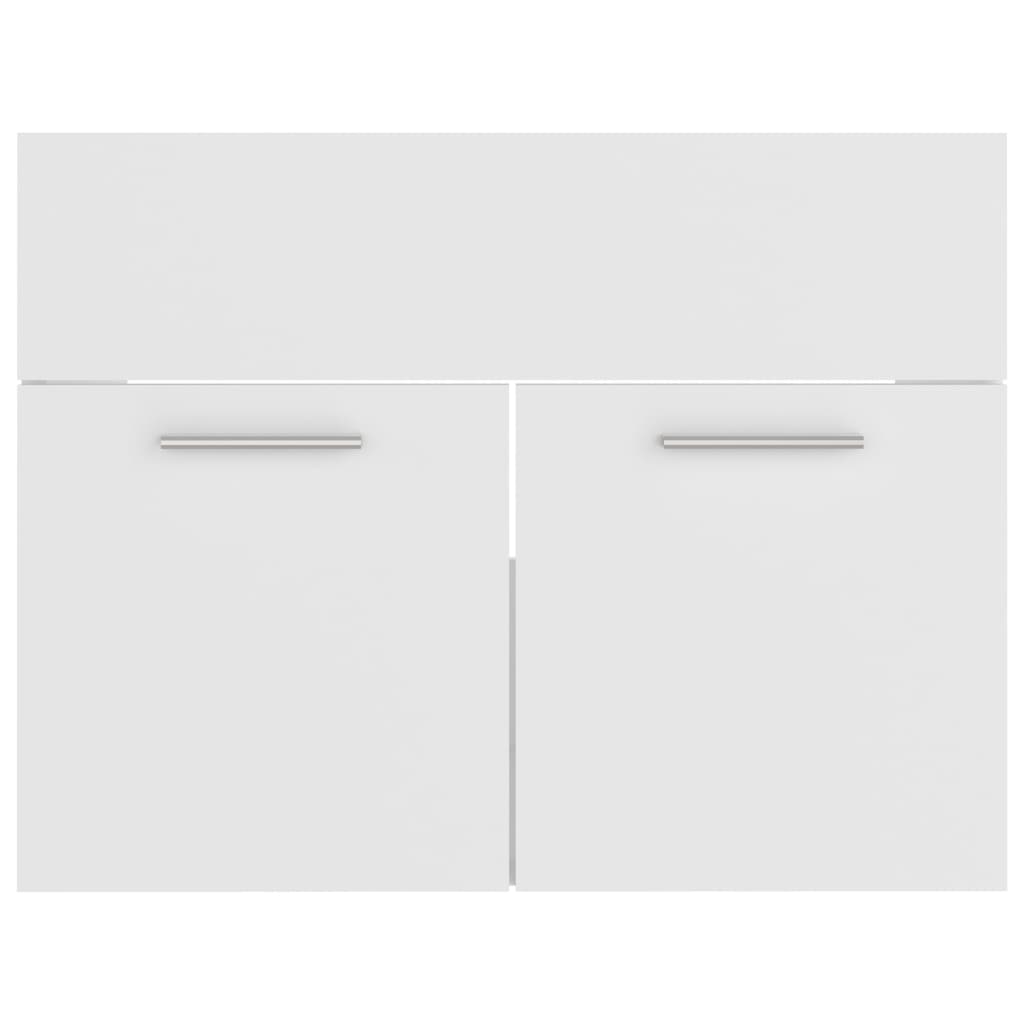 2 pcs conjunto móveis casa de banho derivados de madeira branco