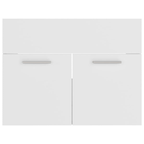 2 pcs conjunto móveis casa de banho derivados de madeira branco