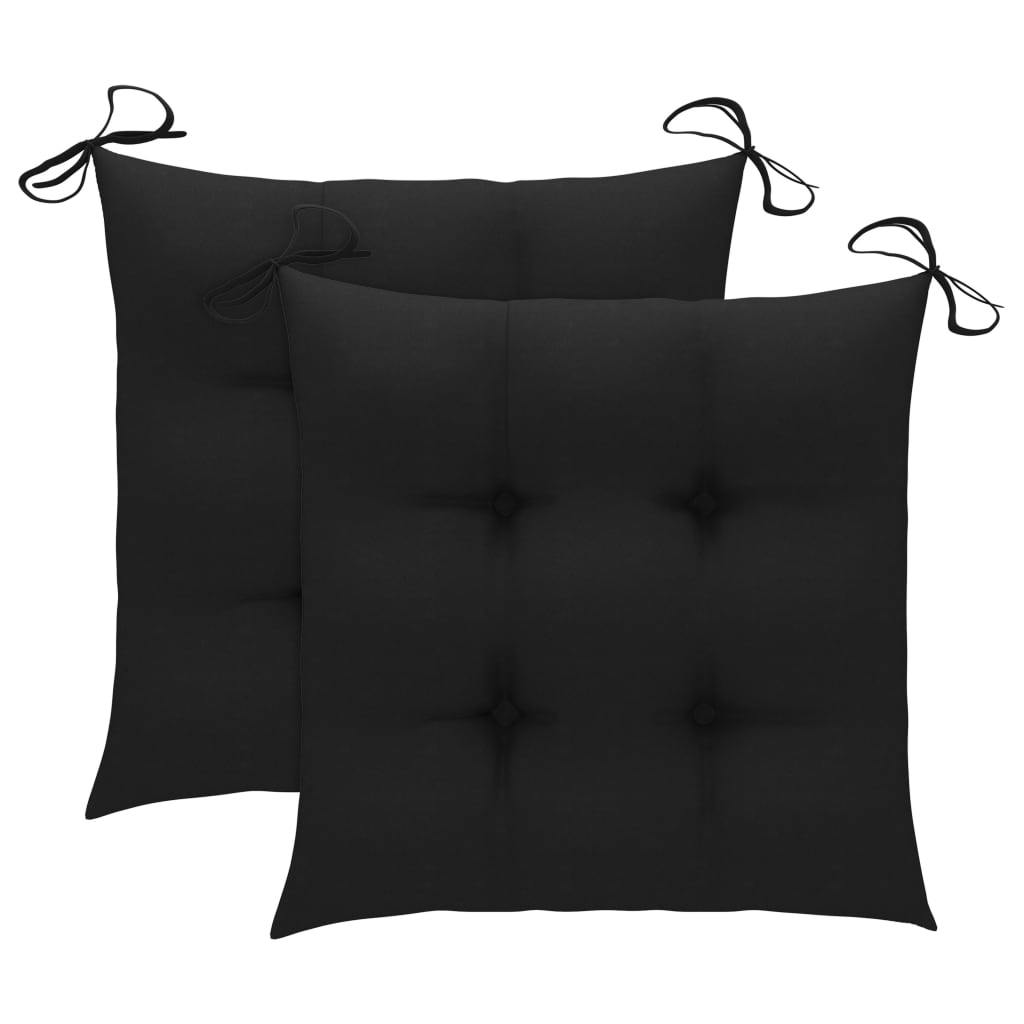 Cadeira de baloiço com almofadão preto teca maciça