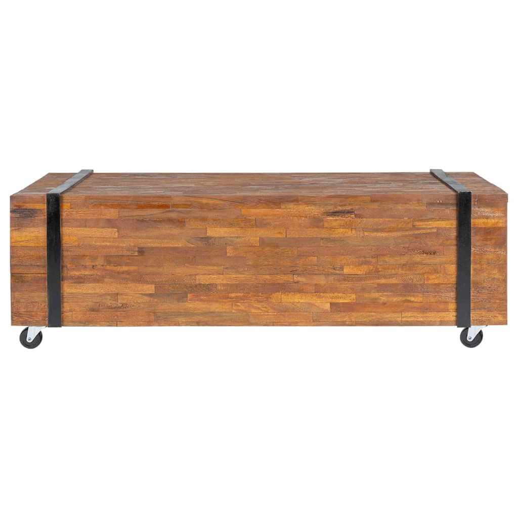 Mesa de centro 110x45x38 cm madeira de teca maciça