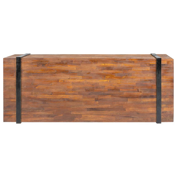 Mesa de centro 110x45x38 cm madeira de teca maciça