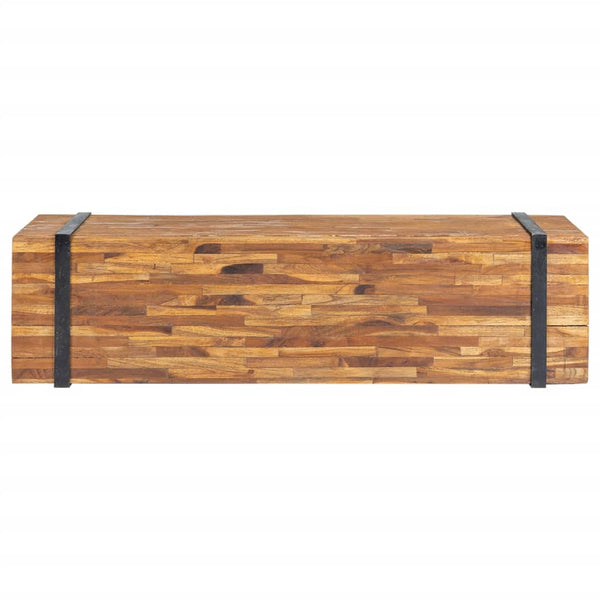 Suporte de TV 110x30x32,5 cm madeira de teca maciça