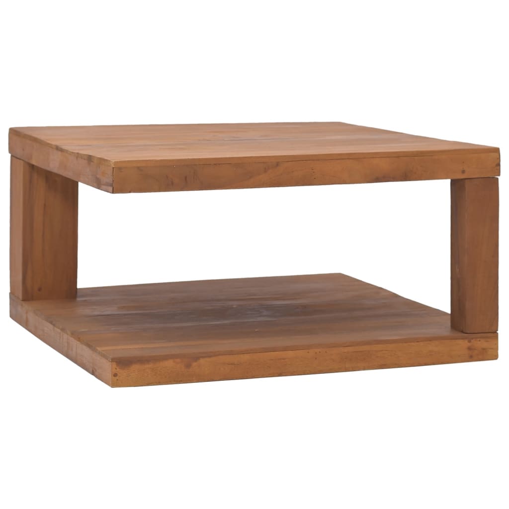 Mesa de centro 65x65x33 cm madeira de teca maciça