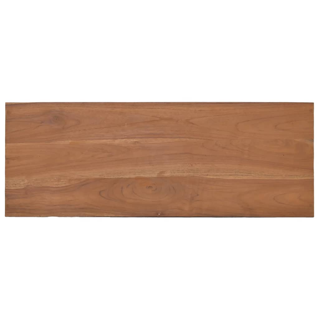 Mesa consola 80x30x80 cm madeira de teca maciça