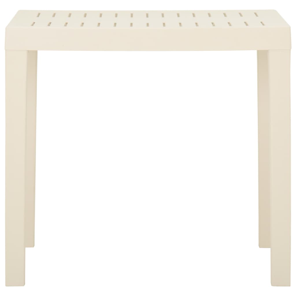 Mesa de jardim 79x65x72 cm plástico branco