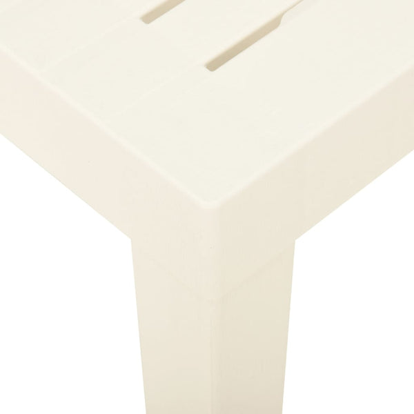 Mesa de jardim 79x65x72 cm plástico branco