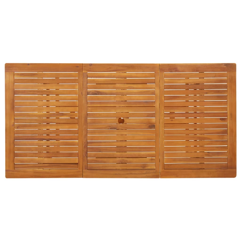 Mesa de jantar p/ jardim 180x90x75 cm madeira de acácia maciça