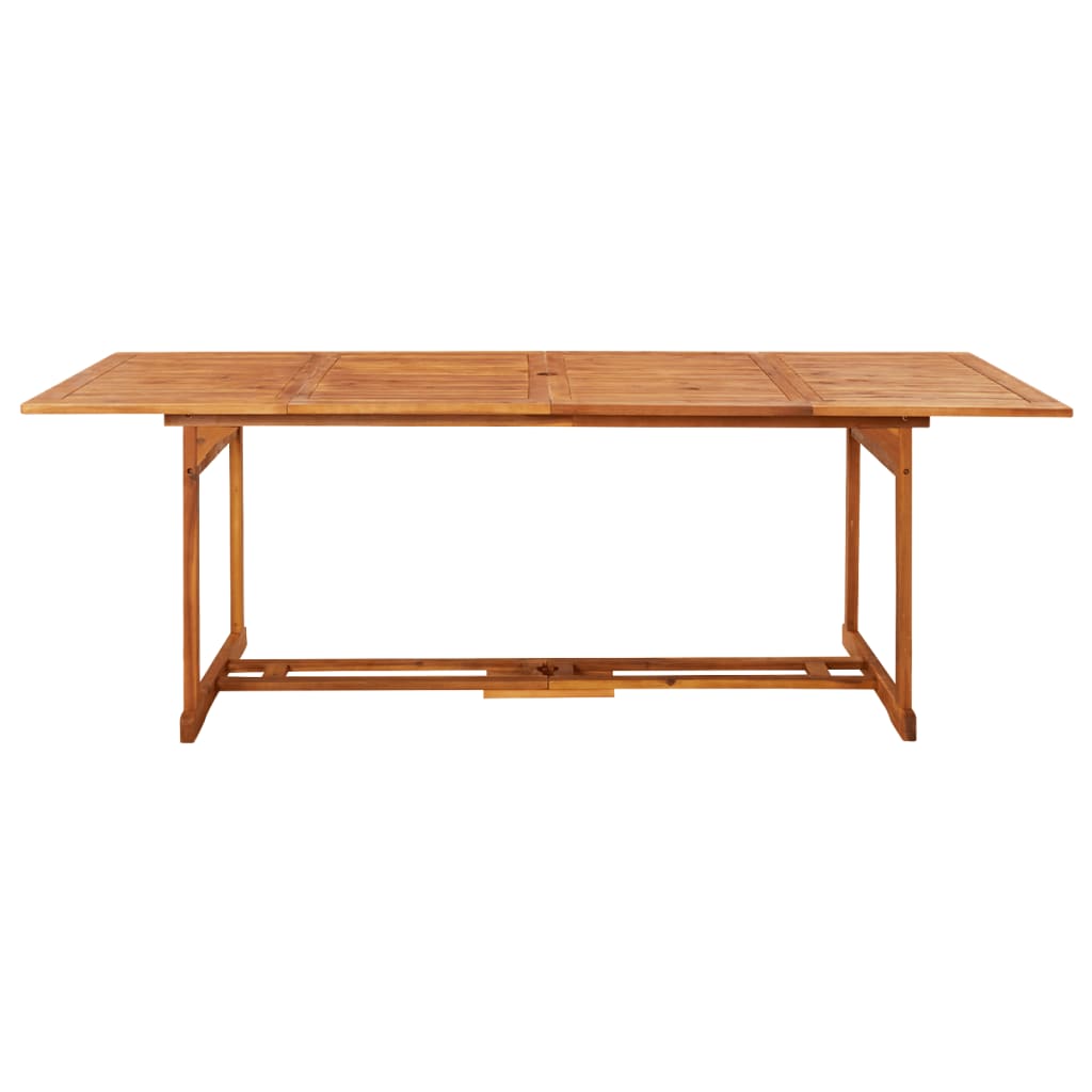 Mesa de jantar p/ jardim 220x90x75 cm madeira de acácia maciça