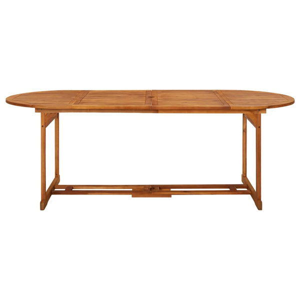 Mesa de jantar p/ jardim 220x90x75 cm madeira de acácia maciça