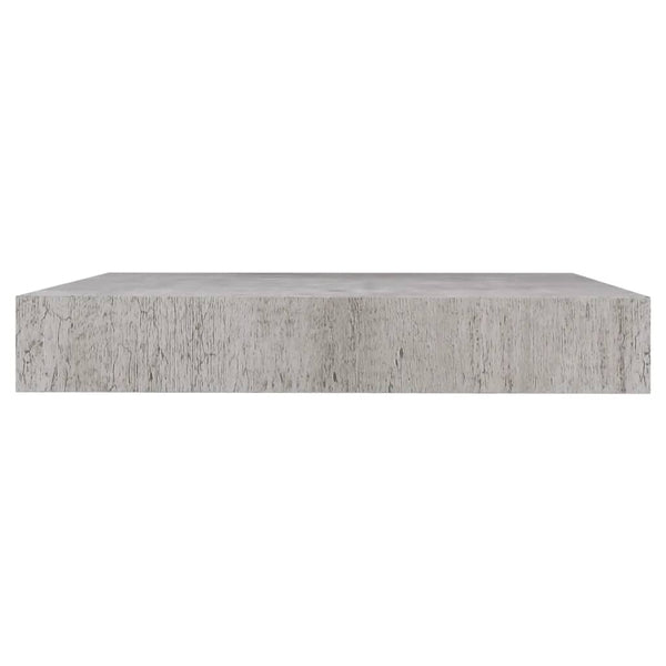 Prateleiras de parede 2 pcs 23x23,5x3,8cm MDF cinzento-cimento