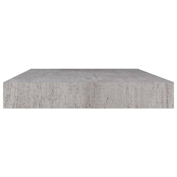 Prateleiras de parede 2 pcs 50x23x3,8 cm MDF cinzento-cimento