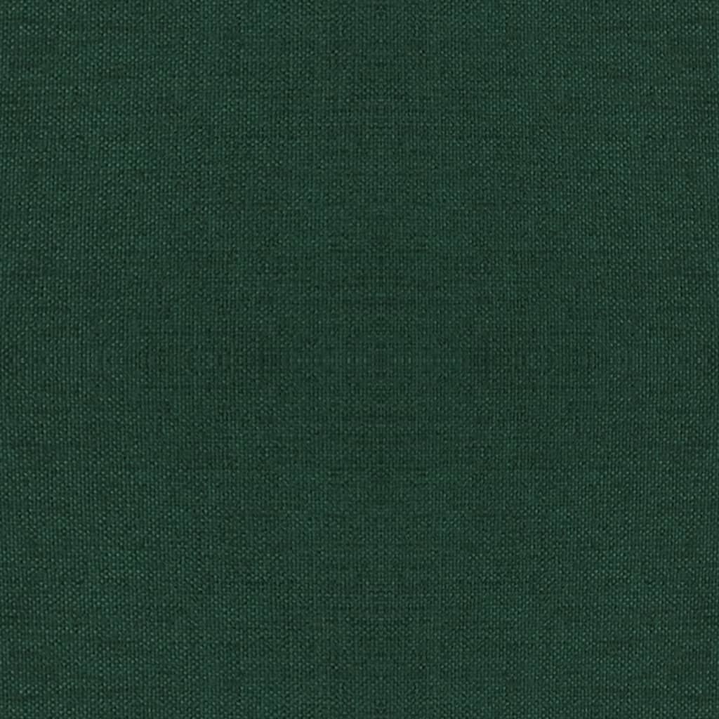 Banco com pernas de madeira tecido verde-escuro